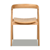Modern European furniture  - Scandinavian Sculpted Oak Dining Chair - www.oroa.com