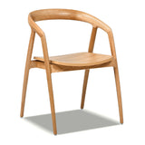 Modern European furniture  - Scandinavian Sculpted Oak Dining Chair - www.oroa.com