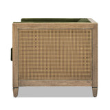 Modern European furniture - Olive Green Rattan Tuxedo Armchair - www.oroa.com