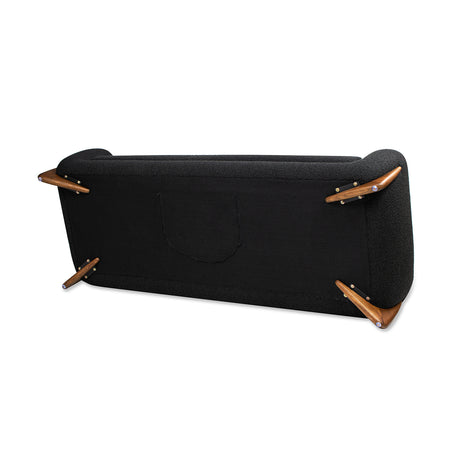 Ebony Black Boucle Sofa | OROA