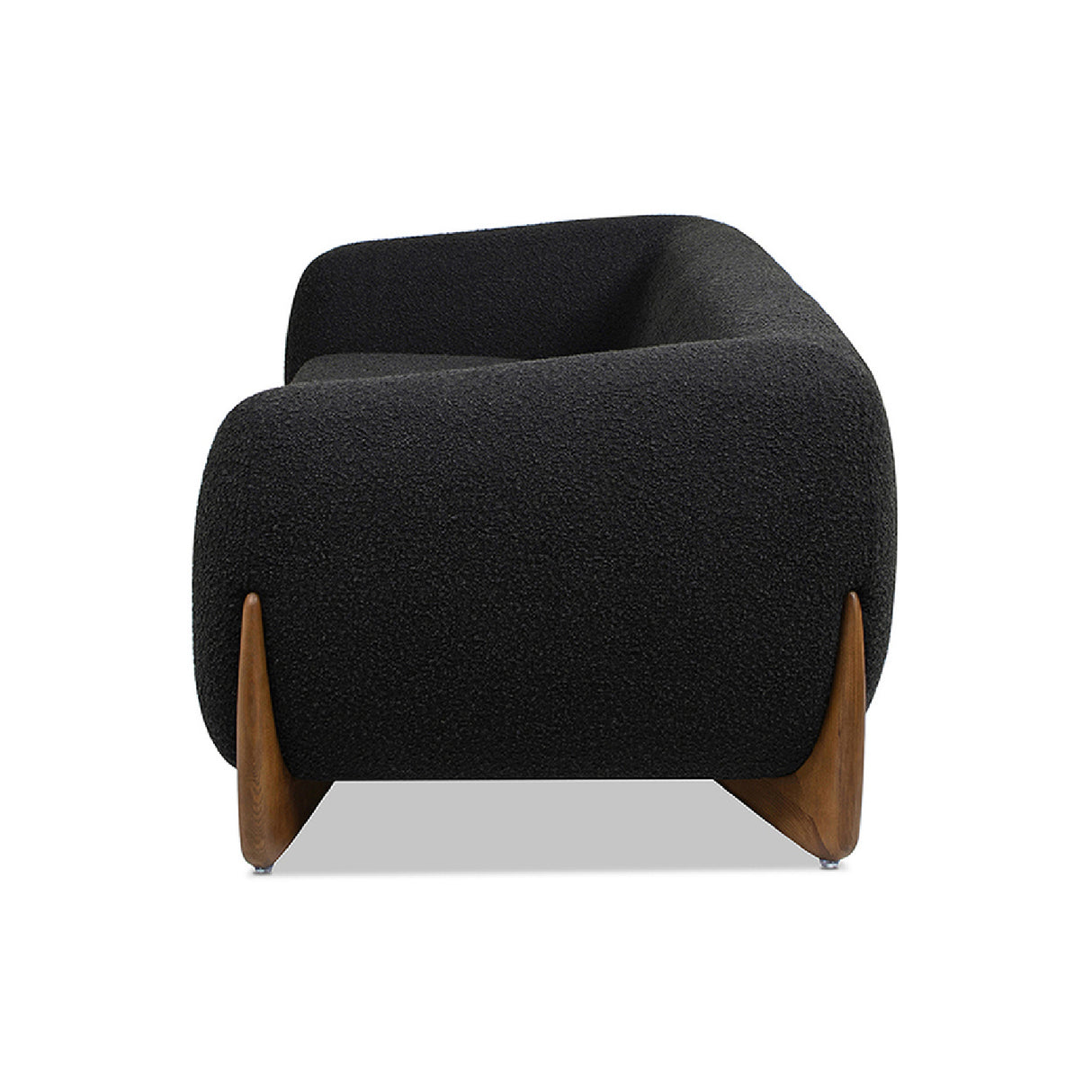 Ebony Black Boucle Sofa | OROA