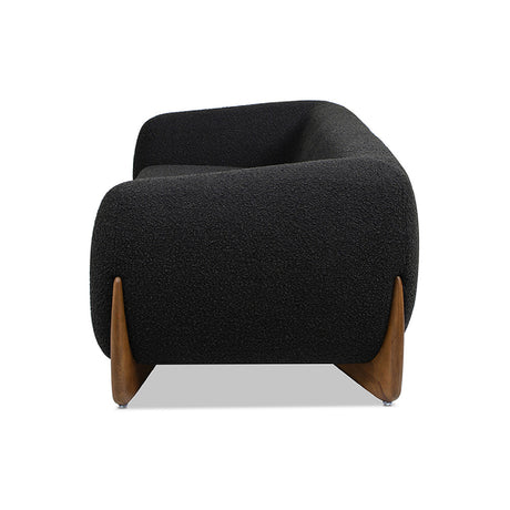 Ebony Black Boucle Sofa | OROA