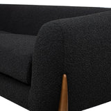 Ebony Black Boucle Sofa | OROA