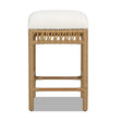 Modern European furniture - Lucia Ivory White Boucle Counter Stool - www.oroa.com
