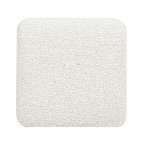 Modern European furniture - Lucia Ivory White Boucle Counter Stool - www.oroa.com