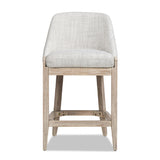 Modern European furniture - Coastal Curved Back Upholstered Counter Stool - www.oroa.com