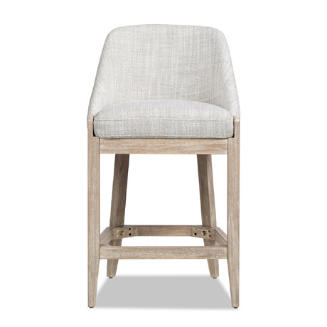 Modern European furniture - Coastal Curved Back Upholstered Counter Stool - www.oroa.com