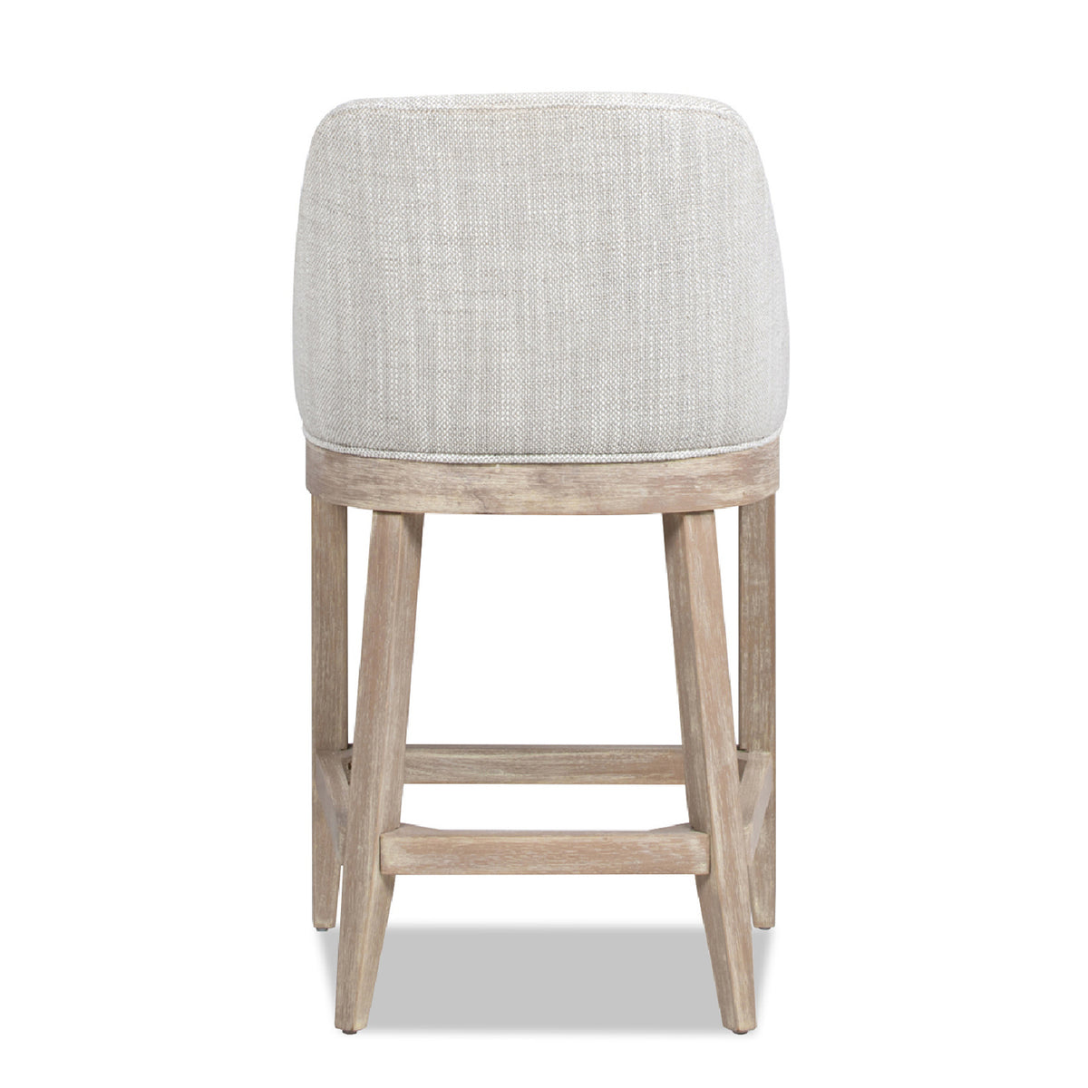 Modern European furniture - Coastal Curved Back Upholstered Counter Stool - www.oroa.com