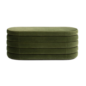 Modern European furniture -Upholstered Oval Storage Bench - www.oroa.com