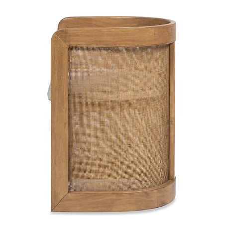 Modern European furniture - Curved Rattan Upholstered Dining Chair  - www.oroa.com