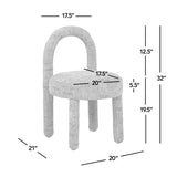 Penny Round Arched Upholstered Dining Chairs (2) | OROA