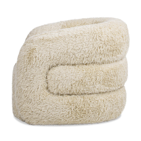 Swivel Upholstered Barrel Accent Chair | OROA