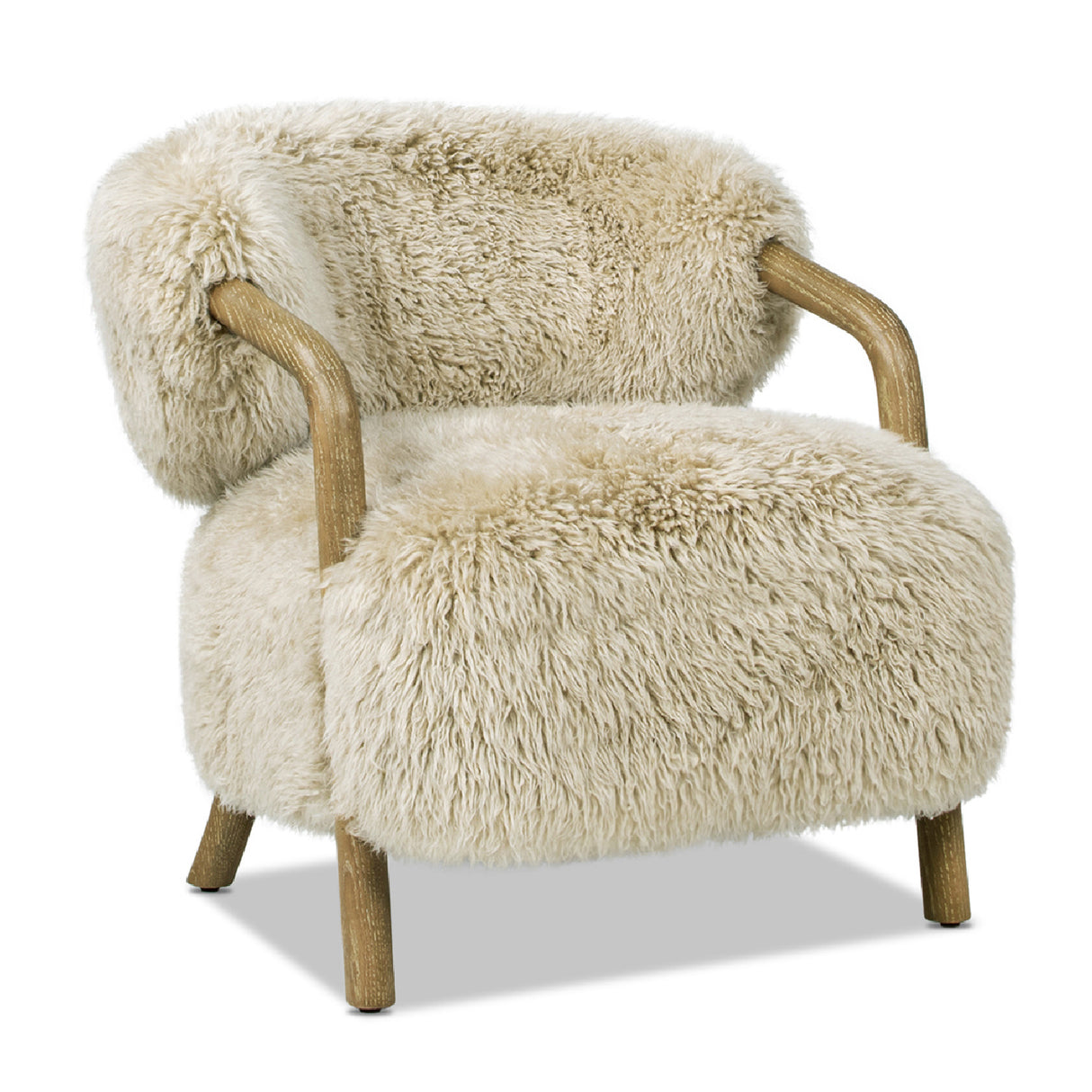 Modern European furniture - New Zealand Sheepskin Lounge Chair - www.oroa.com