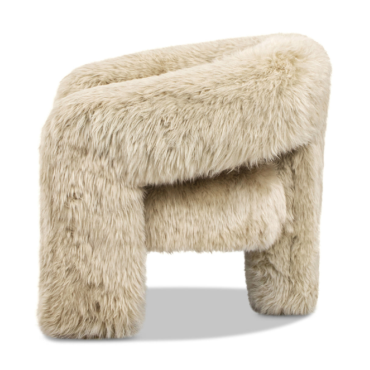 Modern European furniture - New Zealand Sheepskin Barrel Accent Chair - www.oroa.com 