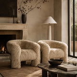 Modern European furniture - New Zealand Sheepskin Barrel Accent Chair - www.oroa.com 