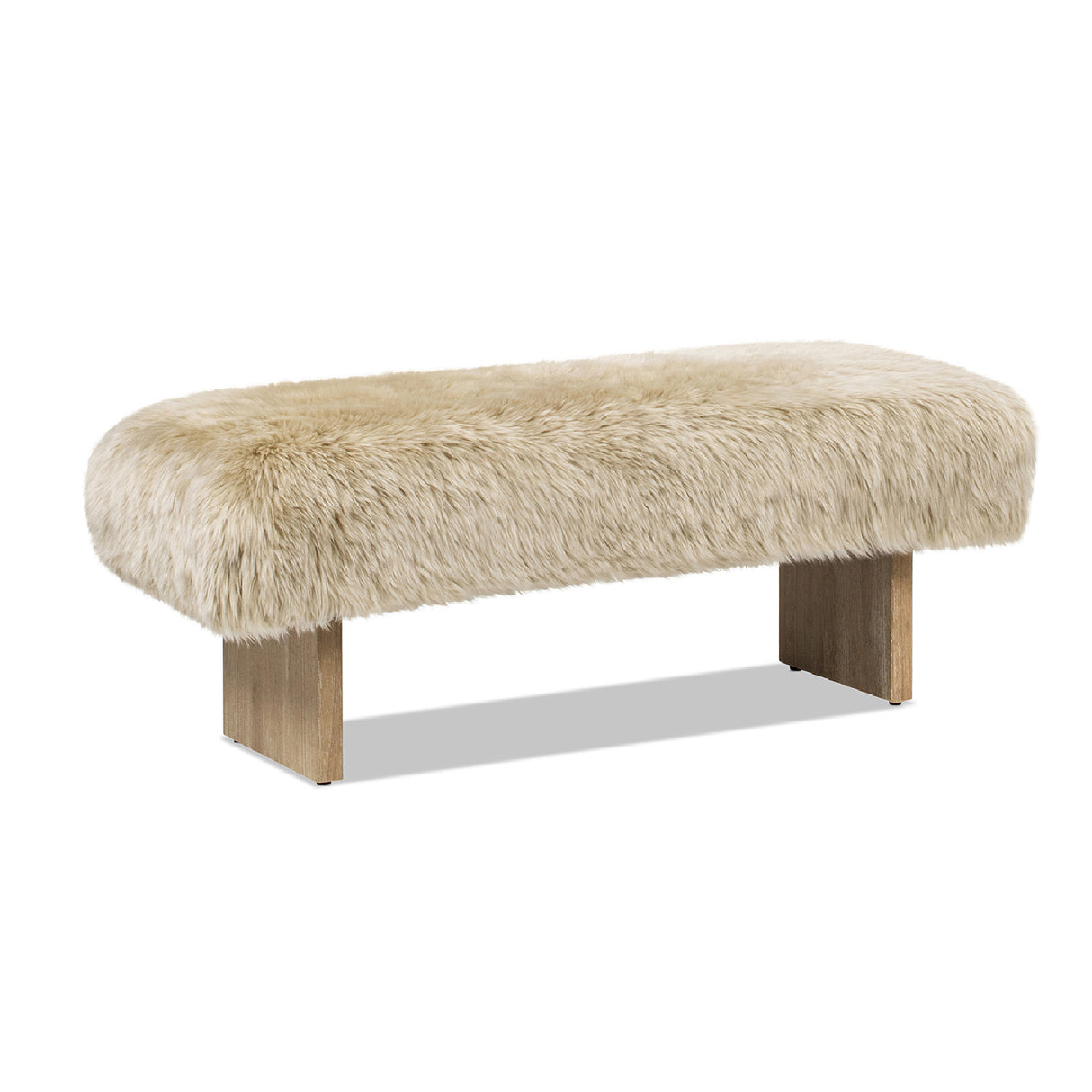Natural New Zealand Sheepskin Bench | OROA