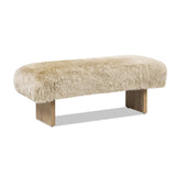 Natural New Zealand Sheepskin Bench | OROA