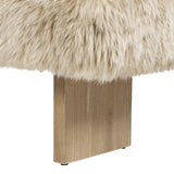 Natural New Zealand Sheepskin Bench | OROA