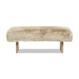 Natural New Zealand Sheepskin Bench | OROA