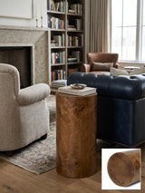 Medium Brown Walnut Side Table | OROA