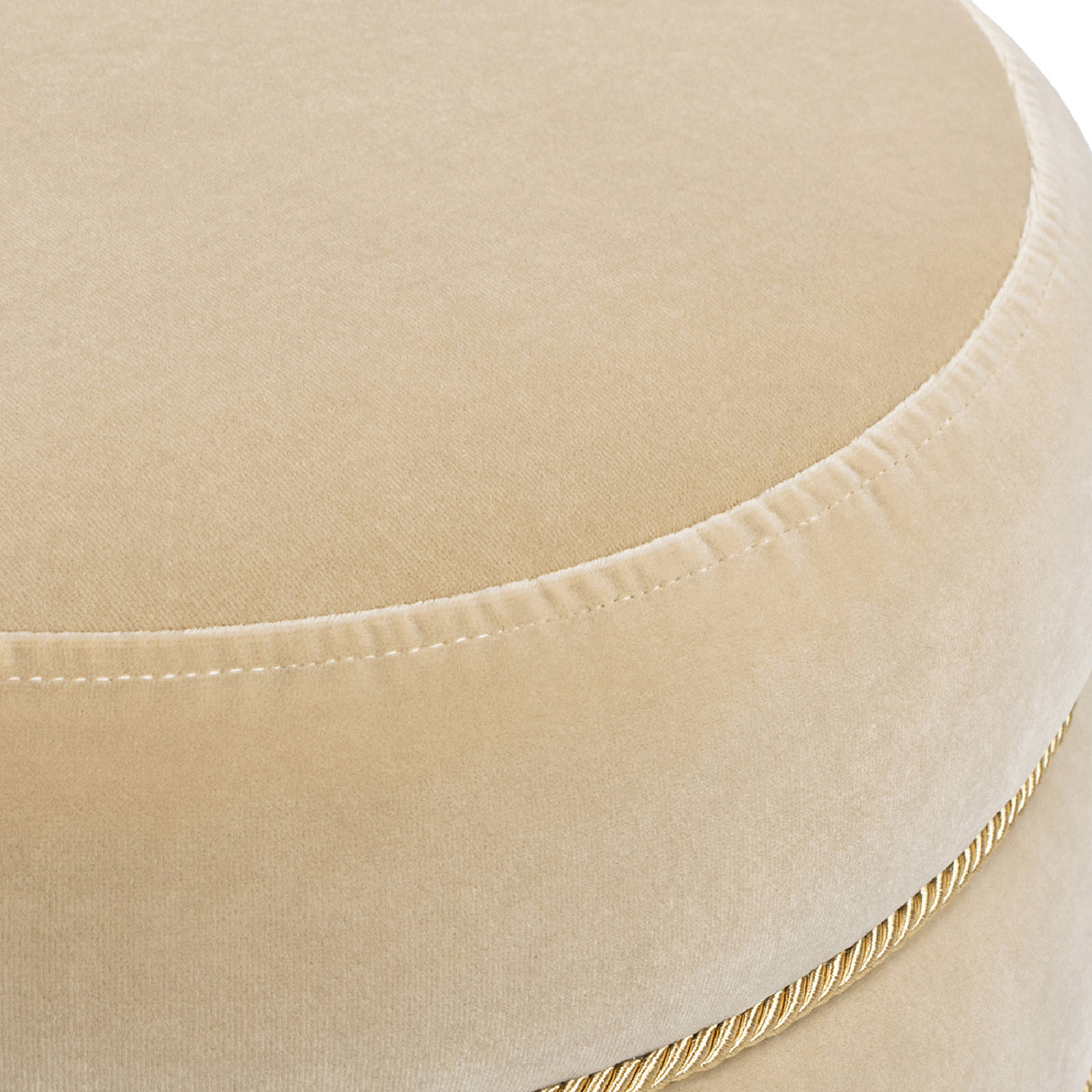 Edward Velvet Upholstered Ottoman | OROA