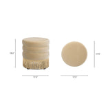 Edward Velvet Upholstered Ottoman | OROA