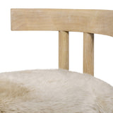 Modern European furniture - Natural Sheepskin Dining Chair - www.oroa.com