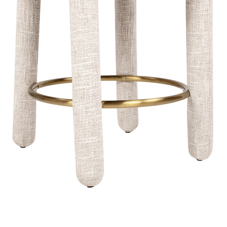 Round Arched Upholstered Counter Stools (2) | OROA