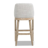 Modern European furniture - Coastal Curved Back Upholstered Barstool - www.oroa.com