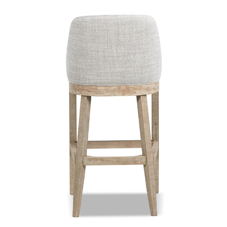 Modern European furniture - Coastal Curved Back Upholstered Barstool - www.oroa.com
