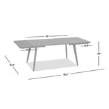 Modern European furniture - Capri Oak Wood Extendable Dining Table - www.oroa.com