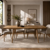 Solid Oak Wood Extendable Dining Table | OROA