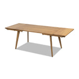 Solid Oak Wood Extendable Dining Table | OROA