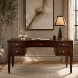 Modern European furniture - Dauphin Dark Walnut Writing Desk - www.oroa.com