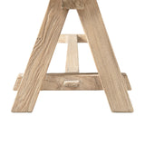 Natural Brown Reclaimed Elm Trestle Dining Bench | OROA - www.oroa.com