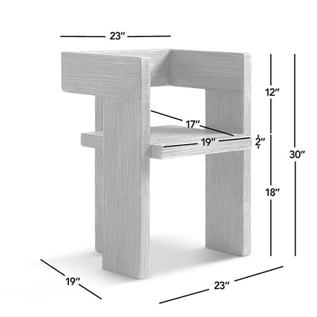 Reclaimed Elm Sculptural Accent Chair | OROA