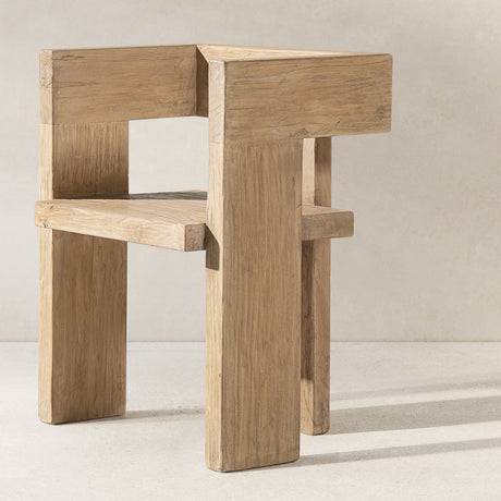 Reclaimed Elm Sculptural Accent Chair | OROA