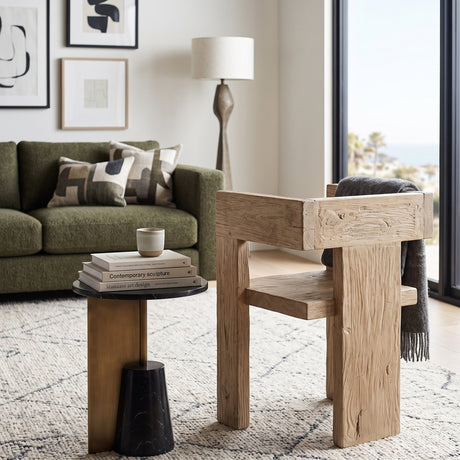 Reclaimed Elm Sculptural Accent Chair | OROA