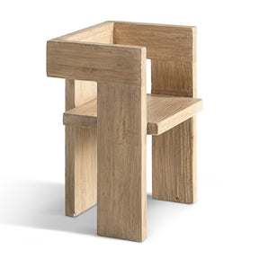 Modern European furniture - Reclaimed Elm Sculptural Accent Chair - www.oroa.com