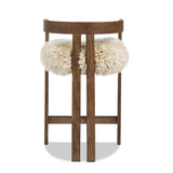 Dark Brown Ash Wood Counter Stool | OROA