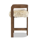Dark Brown Ash Wood Counter Stool | OROA