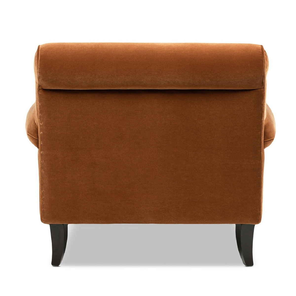 Burnt Orange Velvet Accent Chair | OROA