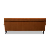 Burnt Orange Three-Cushion Tight Back Sofa | OROA