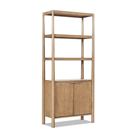 Antique Natural Reclaimed Pine Wood Bookcase | OROA