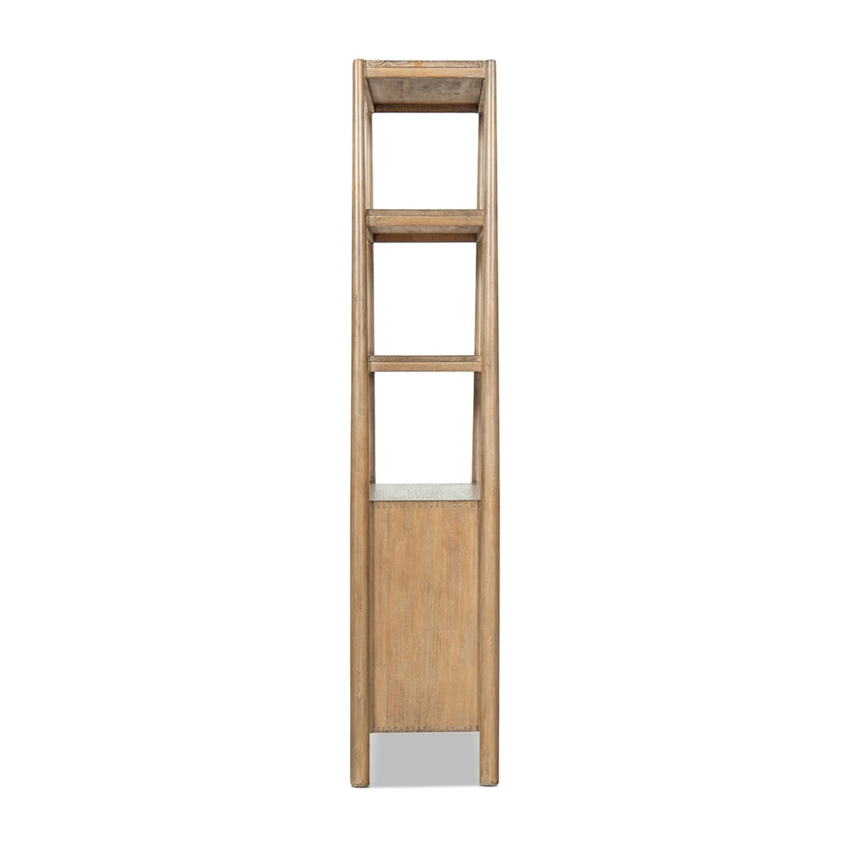 Antique Natural Reclaimed Pine Wood Bookcase | OROA