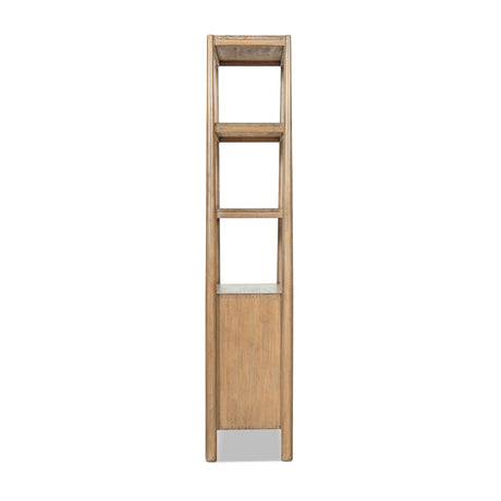 Antique Natural Reclaimed Pine Wood Bookcase | OROA