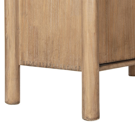Antique Natural Reclaimed Pine Wood Bookcase | OROA