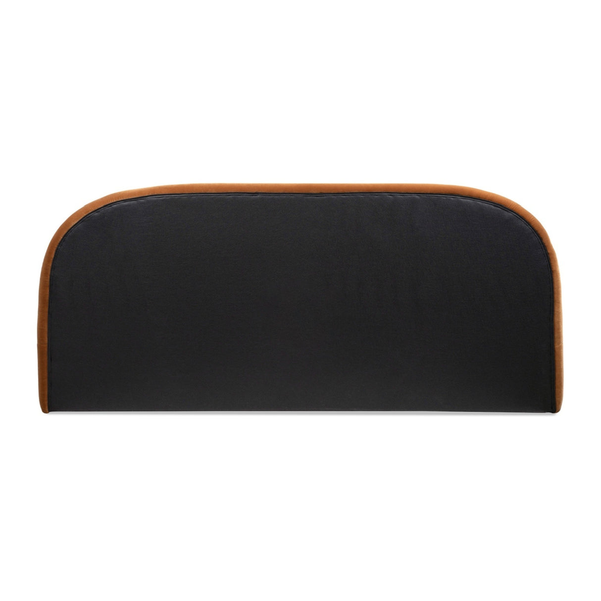 Burnt Orange Velvet Upholstered King Bed | OROA