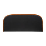 Burnt Orange Velvet Upholstered King Bed | OROA