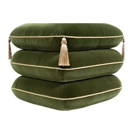 Monarch Velvet Tassel Ottoman | OROA